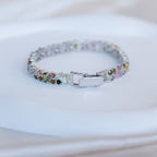 Tourmaline Semi Precious stone double row Tennis Bracelet - Terciany 