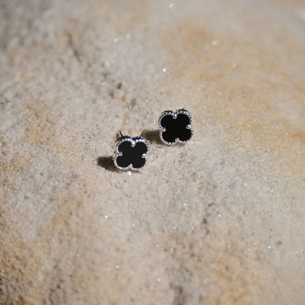 Black Van Cleef (Four leave Clover) earrings