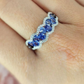 Perfect Blue Lace Ring