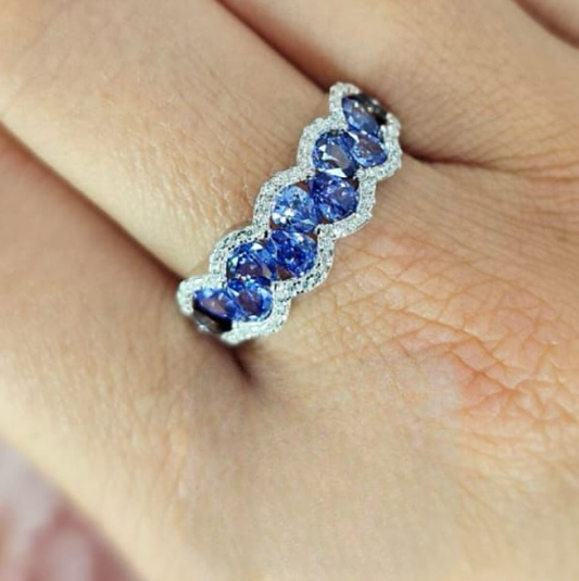 Perfect blue lace ring