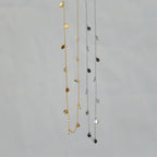 Dangly dot gold necklace - Terciany 