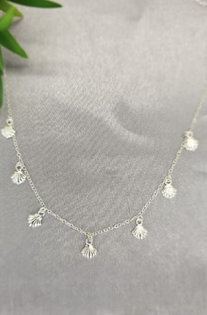 Necklace with lots of tiny sea shells