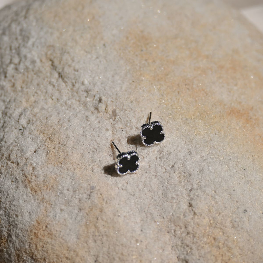 Black Van Cleef (Four leave Clover) earrings