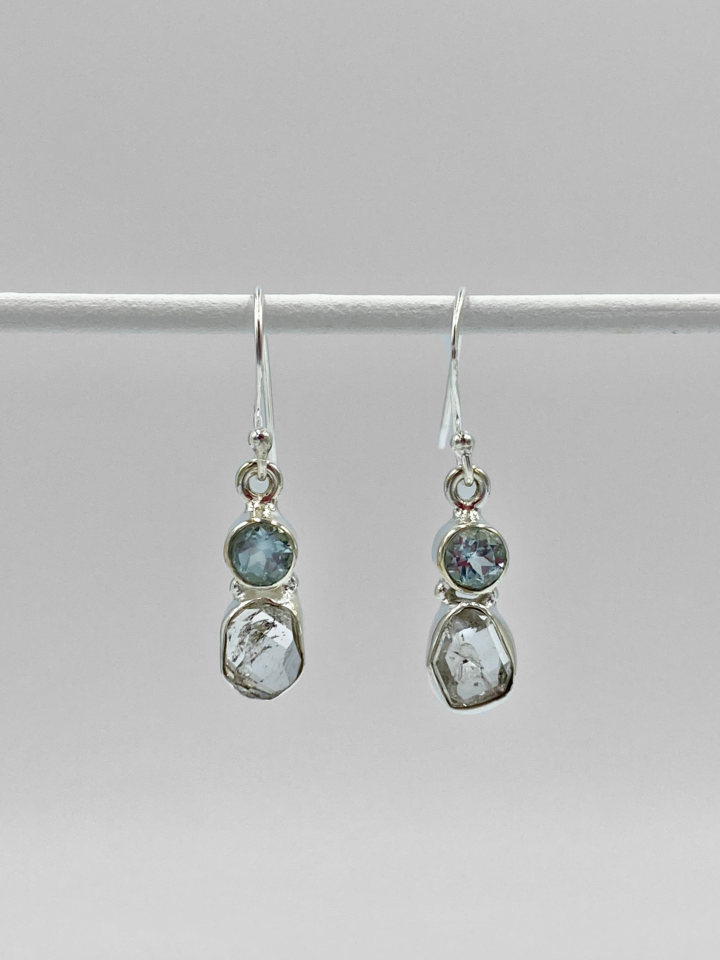 Semi Precious stone drop earrings