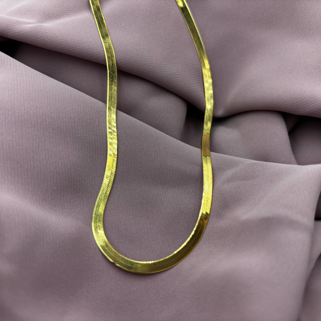 Gold Nicolá Herringbone Necklace