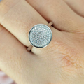Lots Of Pavé Stones In Circle Form Ring