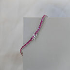 Ruby zirconia tennis bracelet - Terciany 