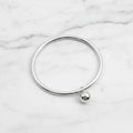 5X65mm Sterling Silver Bangle With Ball - Terciany 