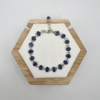 Tanzanite Semi Precious Stone Oval Drops Bracelet - Terciany 