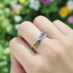 Cross Over Rainbow Ring - Terciany 