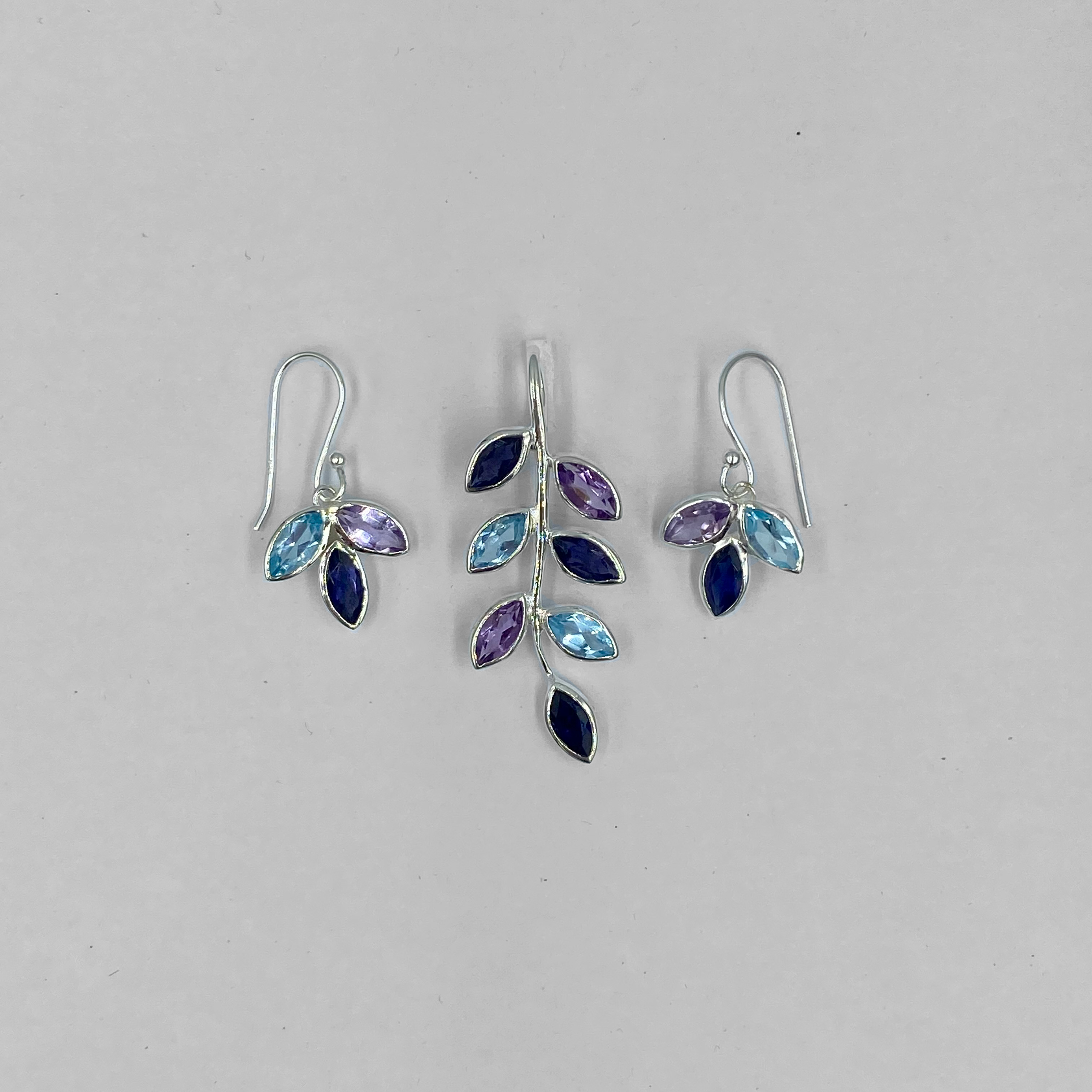 Semi Presious Stone Feather Drops