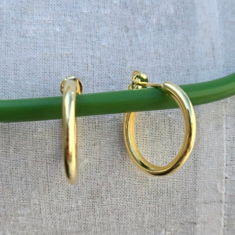 21mm Golden hoops