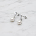Beautiful Pearl And Crystal Drops - Terciany 