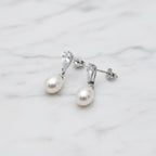Beautiful Pearl And Crystal Drops - Terciany 