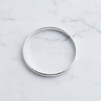 Sterling Silver 8mm Solid Bangle - Terciany 