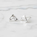 Open Dolphin Stud Earrings - Terciany 