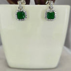 Green Cubic Zirconia Studs