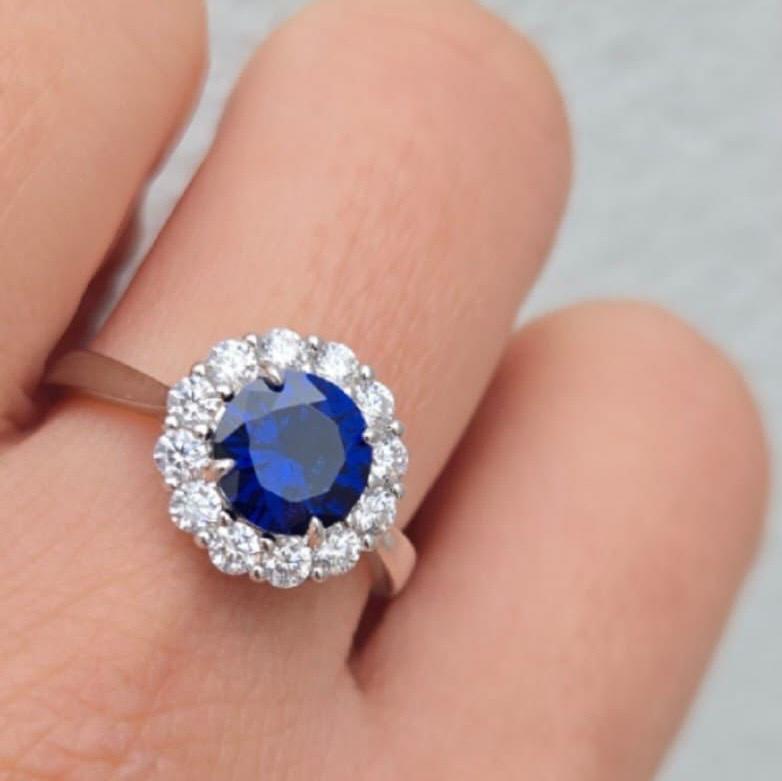 Lady Diana Blue Ring - Terciany 