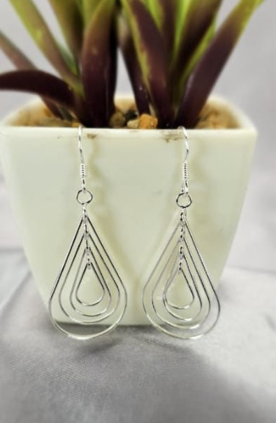 Lots of teardrops drop earrings