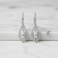 Diamond Shaped Drop Earrings - Terciany 
