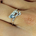Sterling Silver Bird On Branch Ring