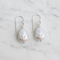 Teardrop Freshwater Pearl Hook Earrings - Terciany 