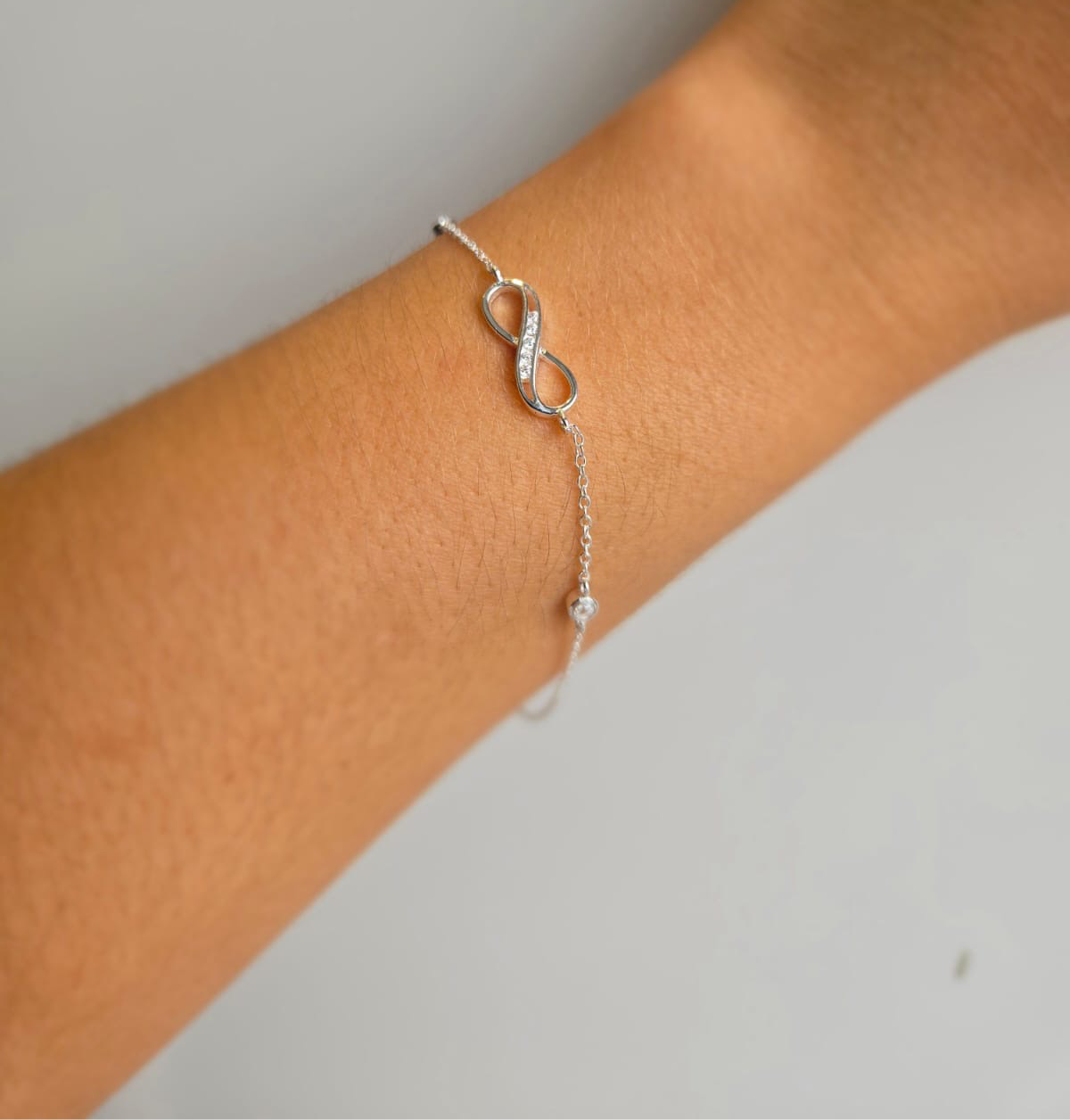 Infinity Bracelet With Little Stones