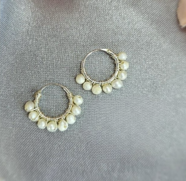 14 Mm Sleepers With Lots Of Tiny Freshwater Pearls