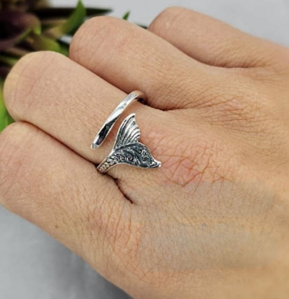 Whale Tail Open Size Ring