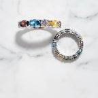 Round Stone Rainbow Ring - Terciany 