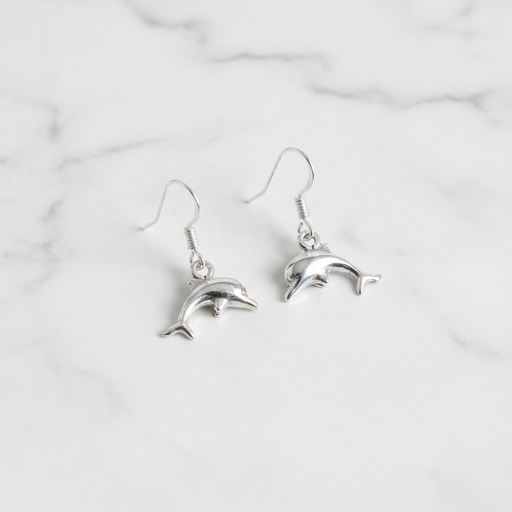 Hanging Dolphins Earrings