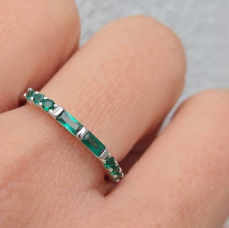 Green Stacking Ring