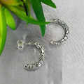 20mm Half Hoop Filigree Earrings