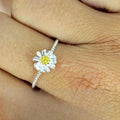 Sterling Silver Daisy Ring - Terciany 
