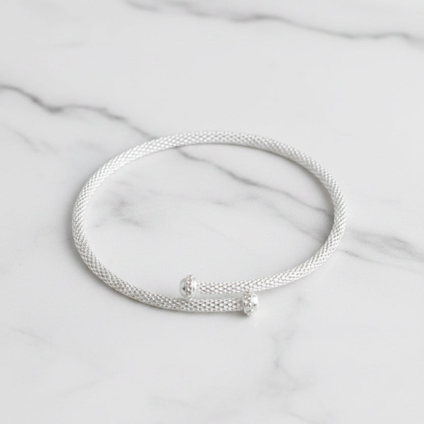 Cross Over Mesh Bangle