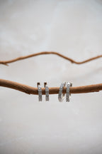 Sterling Silver Huggy Earrings - Terciany 