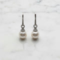 Drop earrings with pave detail