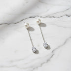 Freshwater Pearls With Separate Chain With Cubic That Can Be Used With The Pearl Stud - Terciany 