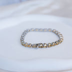 Citrine semi precious stone tennis bracelet - Terciany 