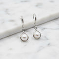 Freshwater Pearl Earring In Infinity Hoop - Terciany 