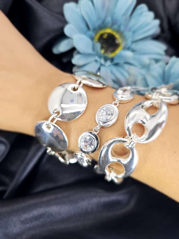 Stunning Sterling silver statement bracelet