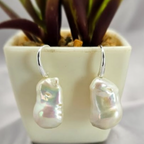 Large Aa Grade Baroque Pearl Drop Earrings - Terciany 