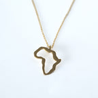 Outlined African Necklace In Gold Or Silver - Terciany 