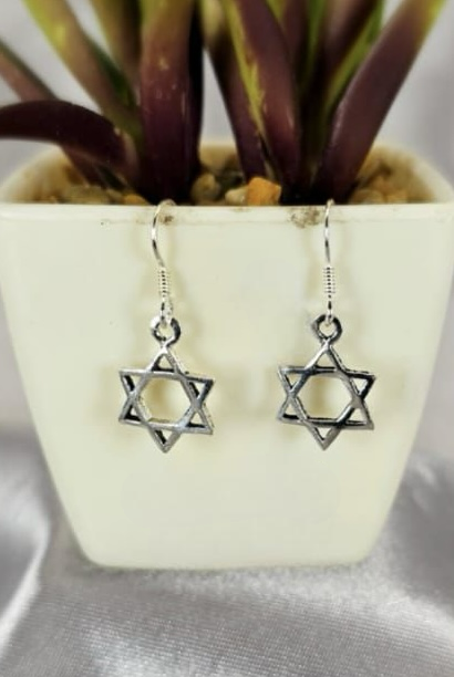 Star of David earrings