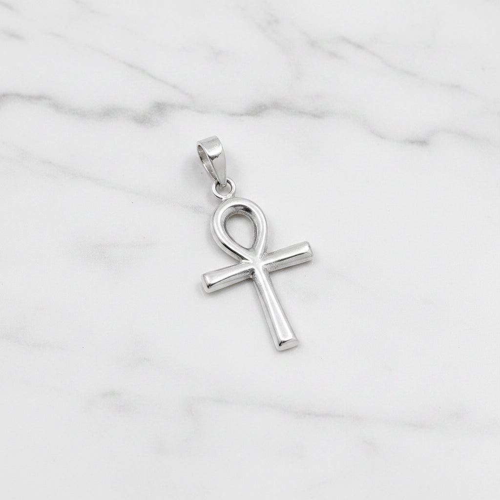 Sterling silver Ankh Cross Pendant