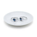 Blue And White Heart Ring