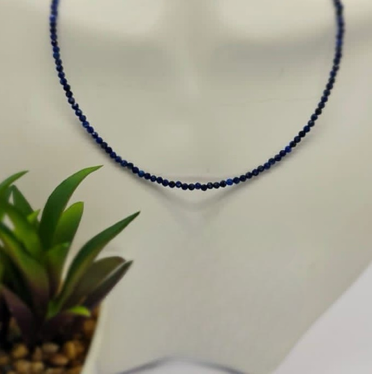 Stunning Lapis semi Precious stone necklace