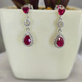 Pink Drop Earrings