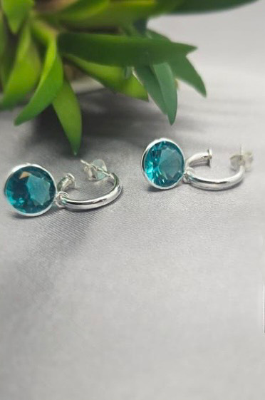 10 mm Turquoise drops on pretty woman earrings