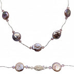 Blush coin Pearl necklace - Terciany 